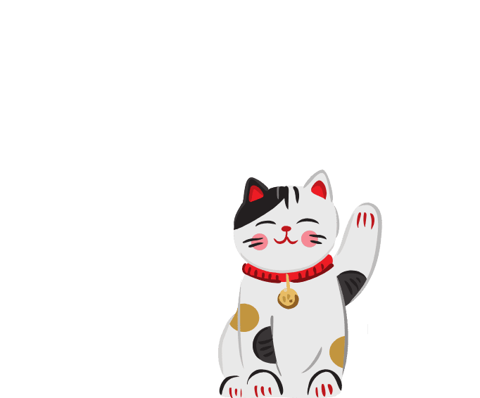 Grafica con maneki neko