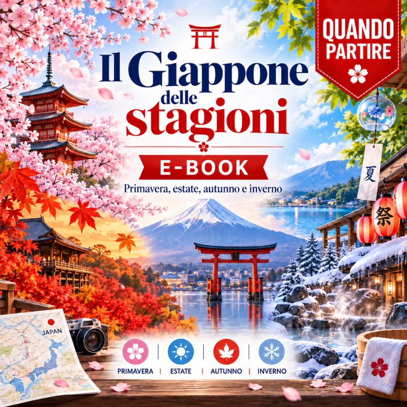 Copertina di guida digitale sulle stagioni in Giappone